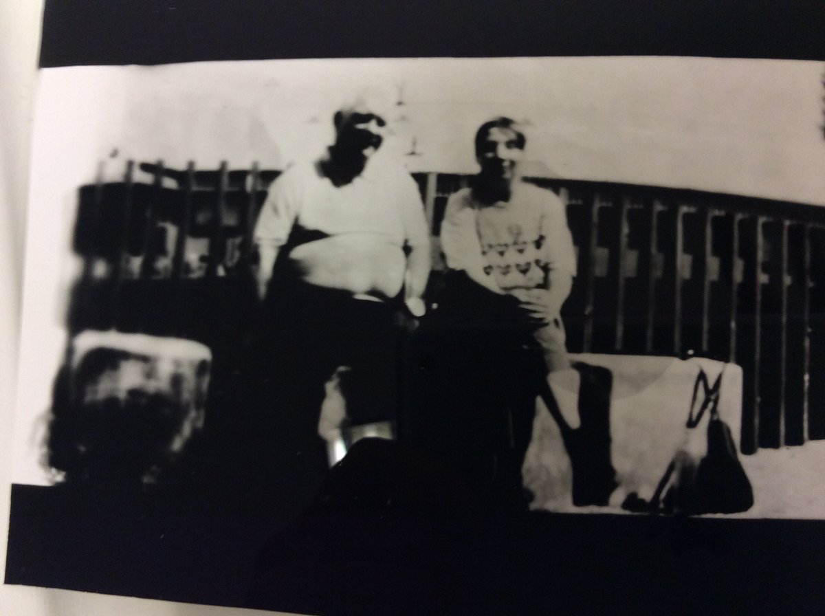 msmandymcintosh's tweet photo. Great to see Stephen Healy in action @TannahillCentre with cameras made out of biscuit tins #pinholephotography #tannahillthreads free workshop and he is here till five pm, mon doon! featured photo, me and Robert! I'm blurry cos I was talking..... https://t.co/xyahYQL6ZH