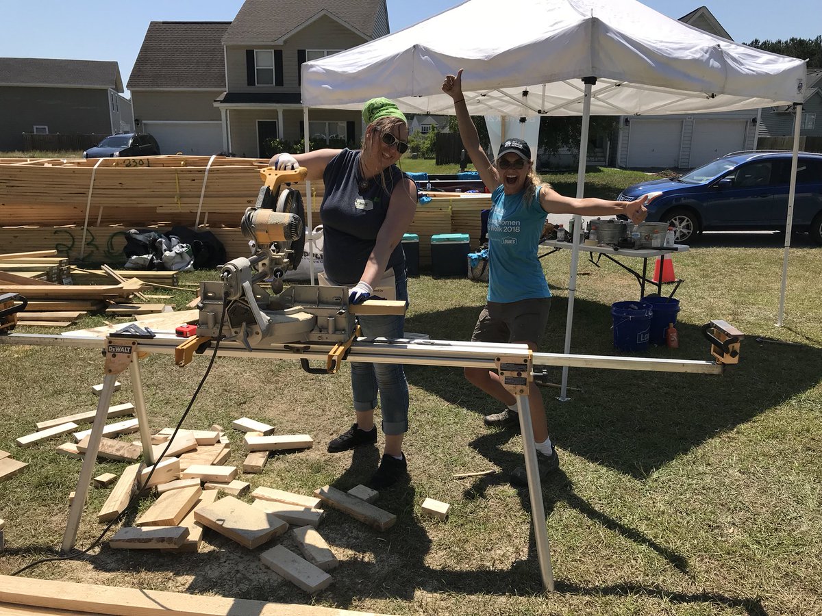 blackbaud's tweet photo. π Update: the walls are up! #NationalWomenBuildWeek https://t.co/VgD7BsgcZB