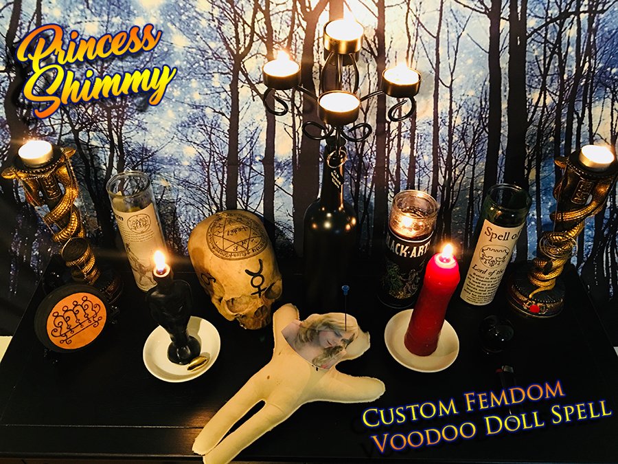 Princess_Shimmy's tweet photo. ❗️*NEW Exclusive OnlyFans Video Clipette* ❗️
Watch Me perform a voodoo doll spell on sissy alexis to bind her cock into chastity to render her impotent and under My control, forever!

https://t.co/ruJYqT1LGm
#FemdomWitchcraft #Findom #Demoness #ChastityFetish #SexMagick https://t.co/tPA2XHAu9u