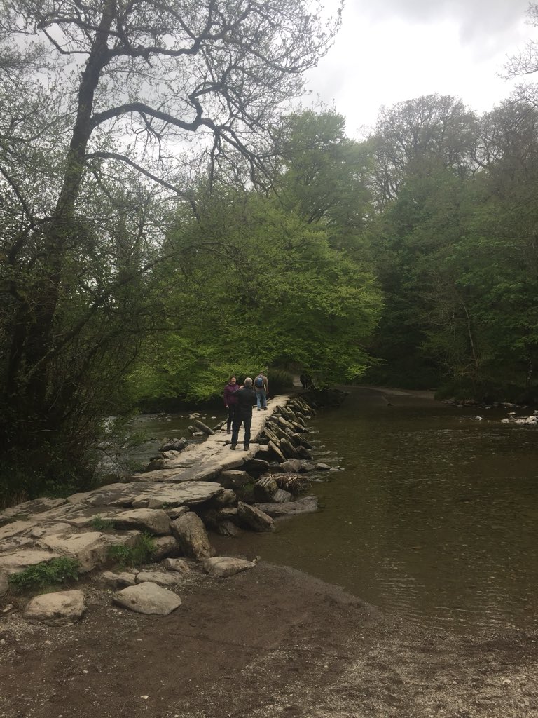 Best way to spend a Saturday afternoon. Walking at tarr steps #myhappyplace