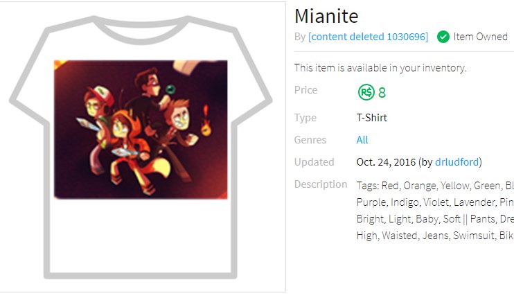 Hiroshark On Twitter Someone Put My Old Mianite Art On A Roblox Shirt I Ve Peaked - old roblox jeans