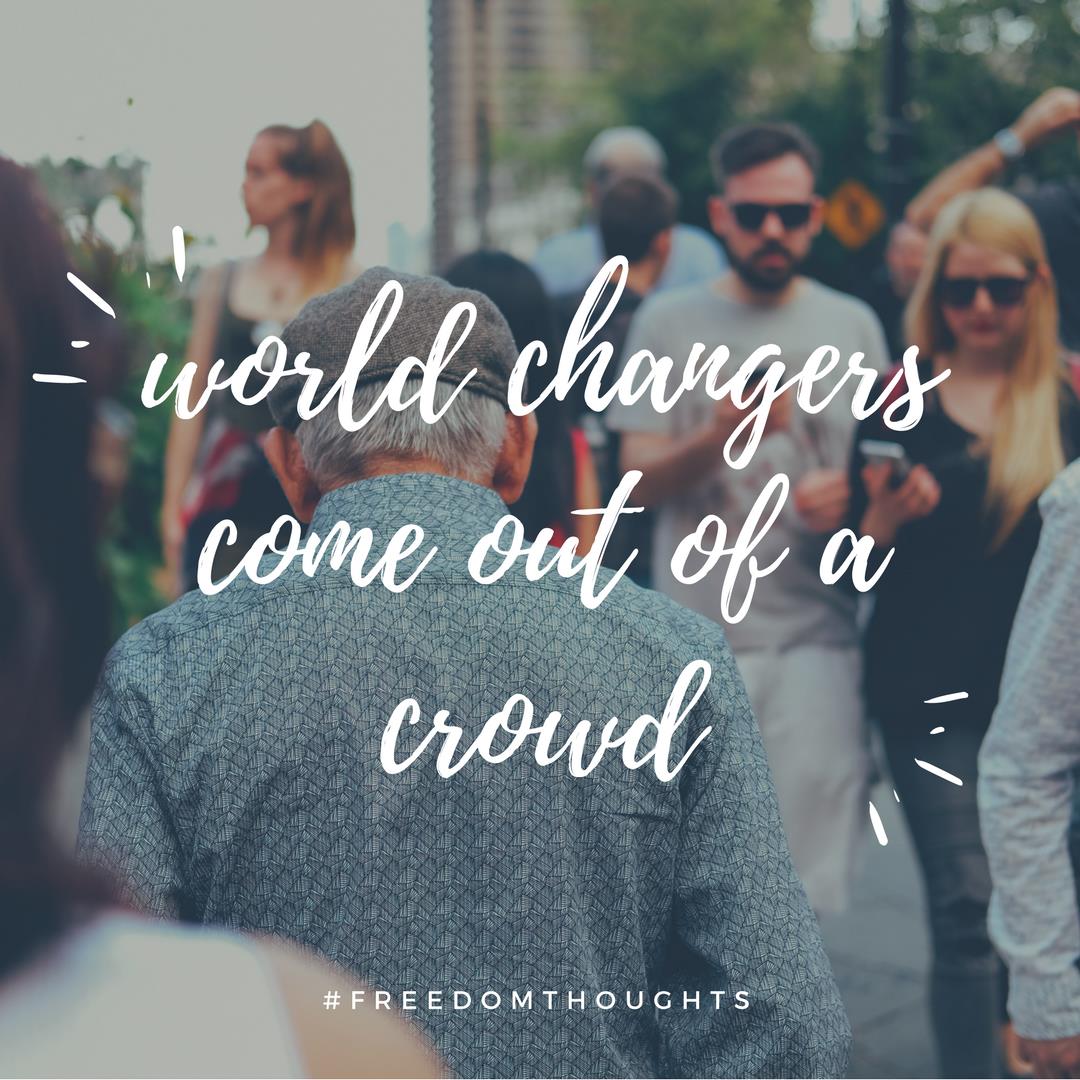 freedomunltd1's tweet photo. #FreedomThoughts You - yes you! - are a world changer. We really do believe it! https://t.co/3DDVqmXC6f