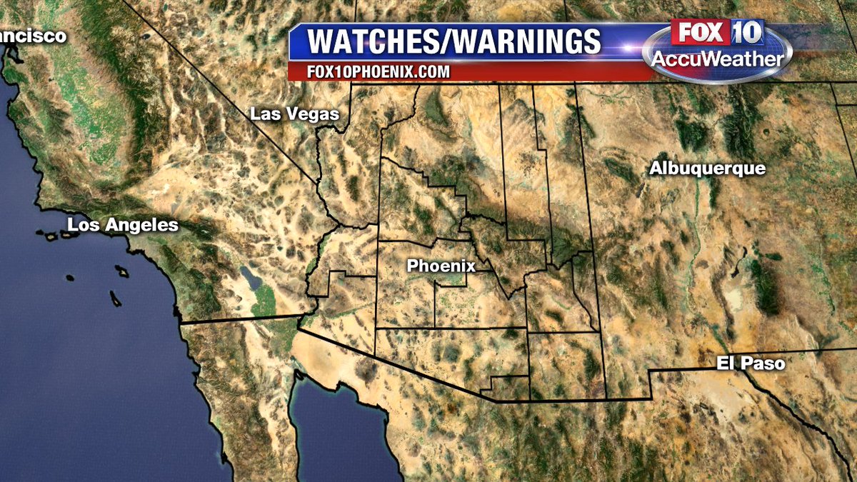 A Watch or Warning has been issued for your area. Please go to