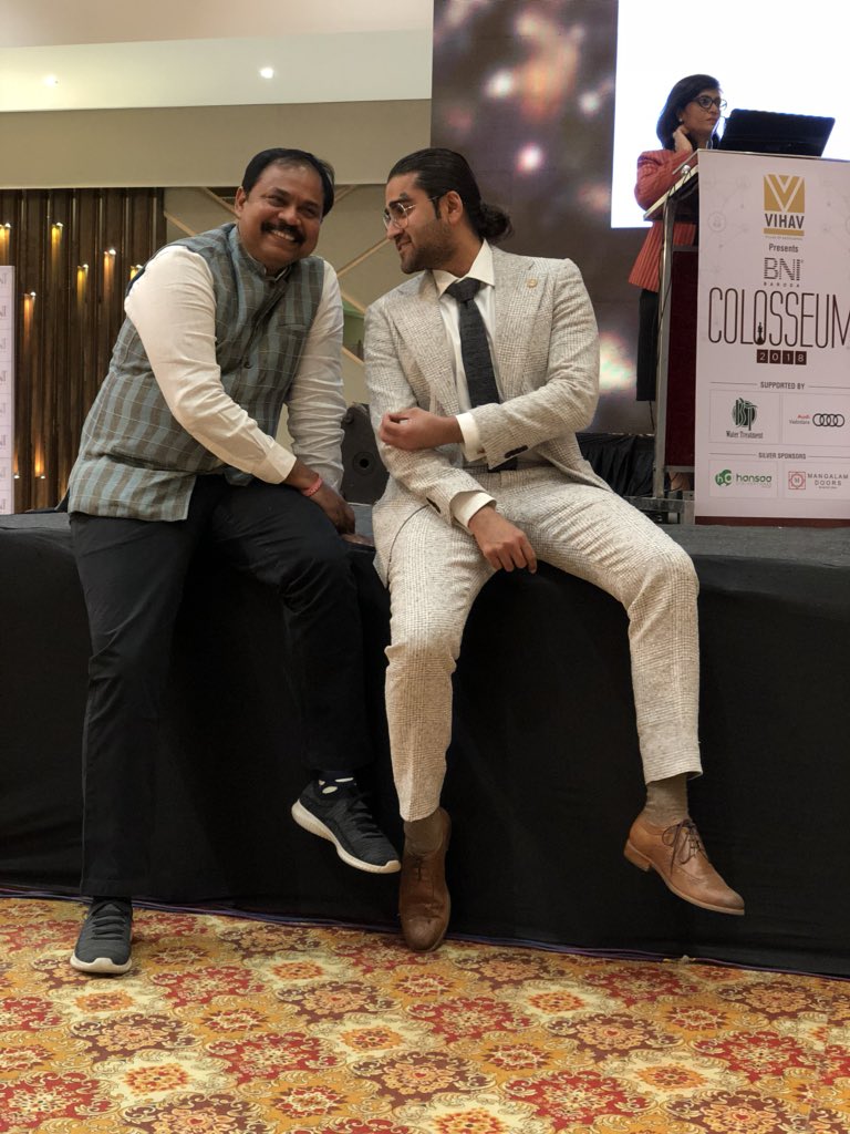 yash_vasant's tweet photo. @ckknaturals great time at the #bnicolosseum2018 , thank you so much for coming https://t.co/OHIaNykJjI