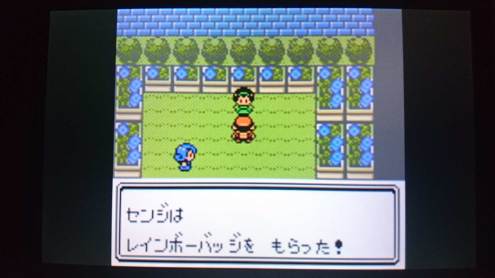 センジ センジは レインボーバッジを もらった ポケモン金銀