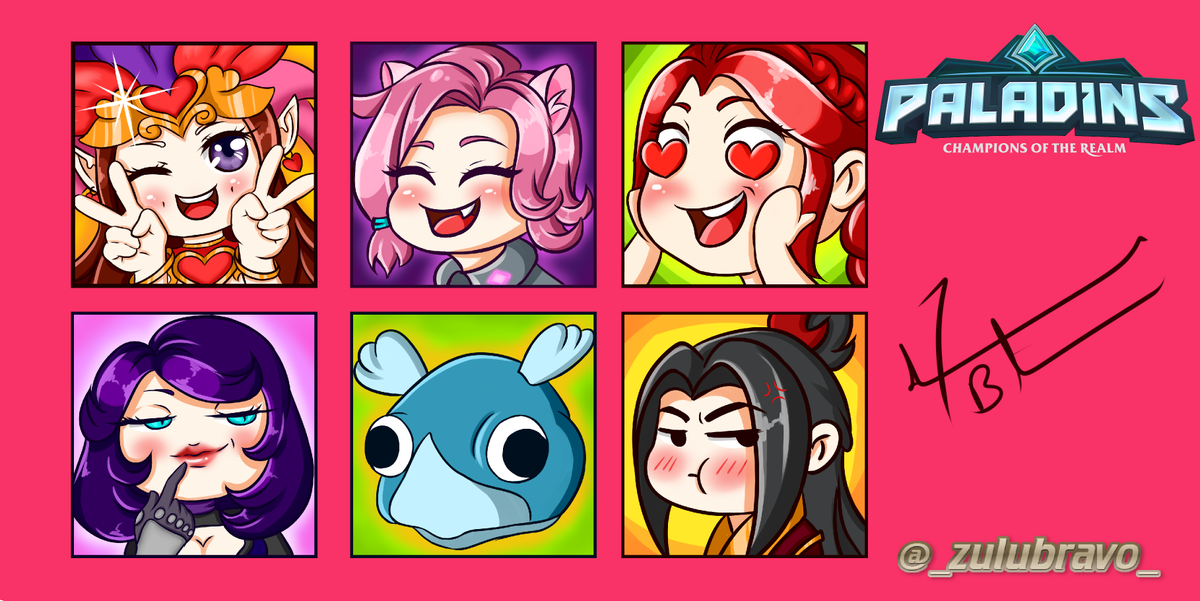 _zarabell's tweet photo. My submissions for @PaladinsGame Avatars. #paladins #fanart #avatars #rt #vote https://t.co/vIXMdGkAeX