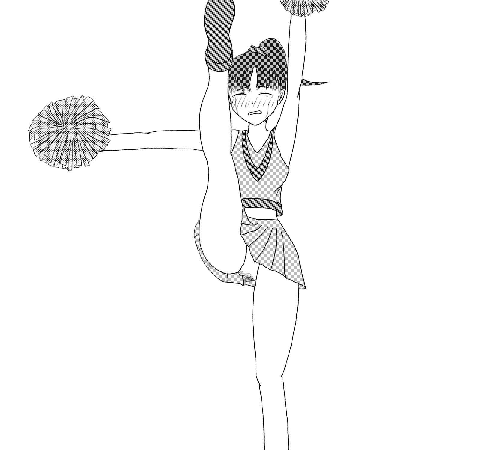 おもらし チアガール おもらし  / X