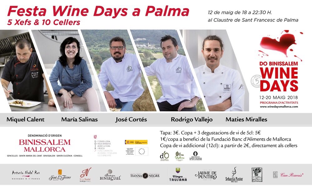 BinissalemDO's tweet photo. FESTA WINE DAYS Avui vespre un tast de luxe “10 cellers &amp; 5 xefs” partir de les 18 h al meravellós #ClaustredeStFrancesc 
@MiquelCalent @marionaRas @JoseCortesGarc1 @VallejoRodri @matiesmiralles. I a les 20 h Brindis #DíaMovimientoVinoDO https://t.co/lnXC8Zssb7