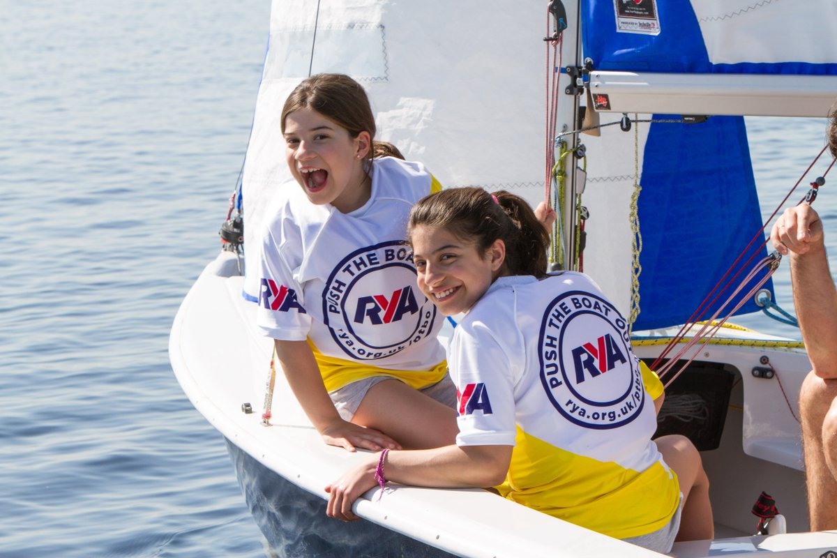 RYA's tweet image. #PushTheBoatOut is the month long event to get the nation sailing and windsurfing, continues this weekend with no less than 144 free or low cost sailing and windsurfing taster sessions taking place across the UK rya.org/rG7430jWRYX ⛵️