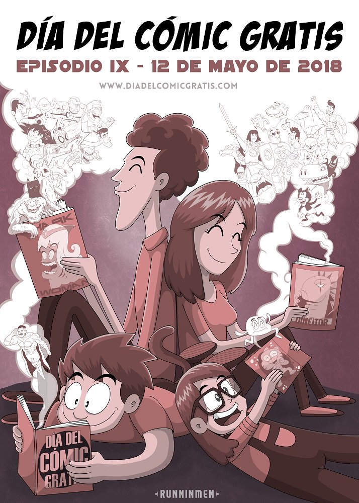 visionliquida's tweet photo. Hoy, sábado 12 de mayo, celebramos el #DíaDelCómicGratis 2018. Más de 50.000 ejemplares de 12 cómics publicados para la ocasión.
https://t.co/GsZ8t2z0Ek https://t.co/Qvyi1reXxI