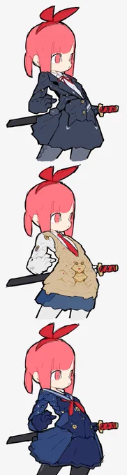 今までに描いた服と眼鏡と靴と髪飾り 