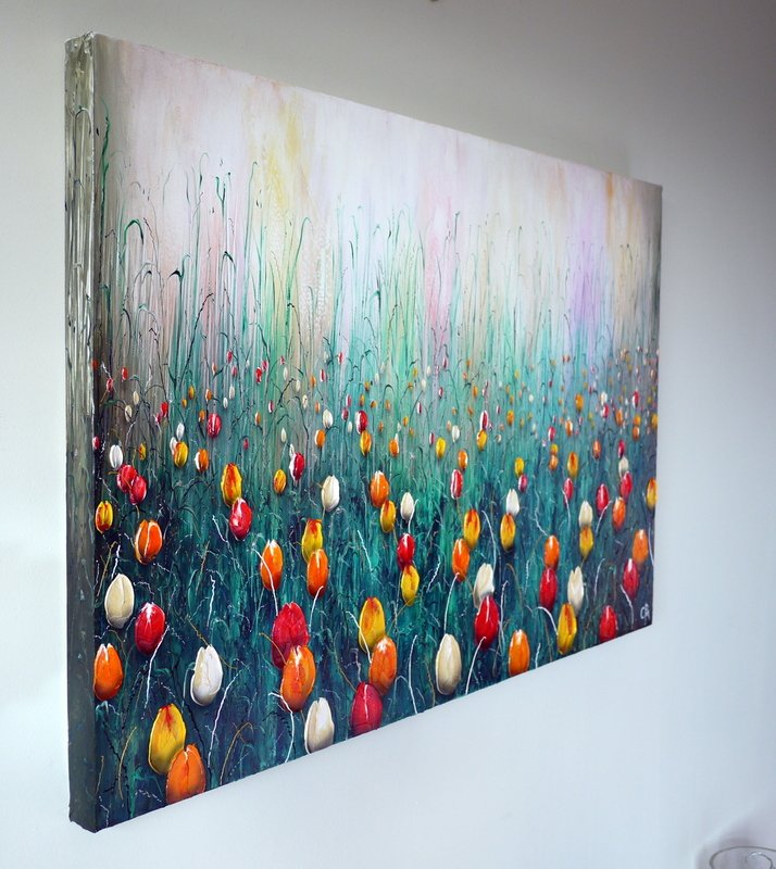 rcoxART's tweet photo. "Tiptoe" - Palette knife oil painting on gallery style block canvas... Please Retweet if you love it? https://t.co/dk2Adq9xXI