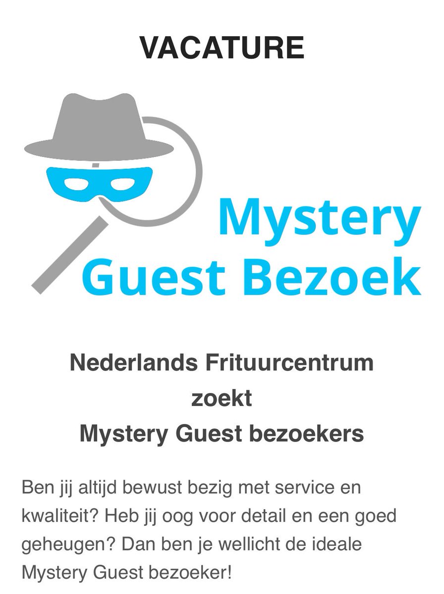 FrituurWereld's tweet photo. Ben je werkzaam in de frituurbranche en streef je iedere dag naar 100% klanttevredenheid, dan is deze bijbaan misschien wat voor jou! Lees verder op https://t.co/CGf06qc7Cz https://t.co/OiBrNflXE1