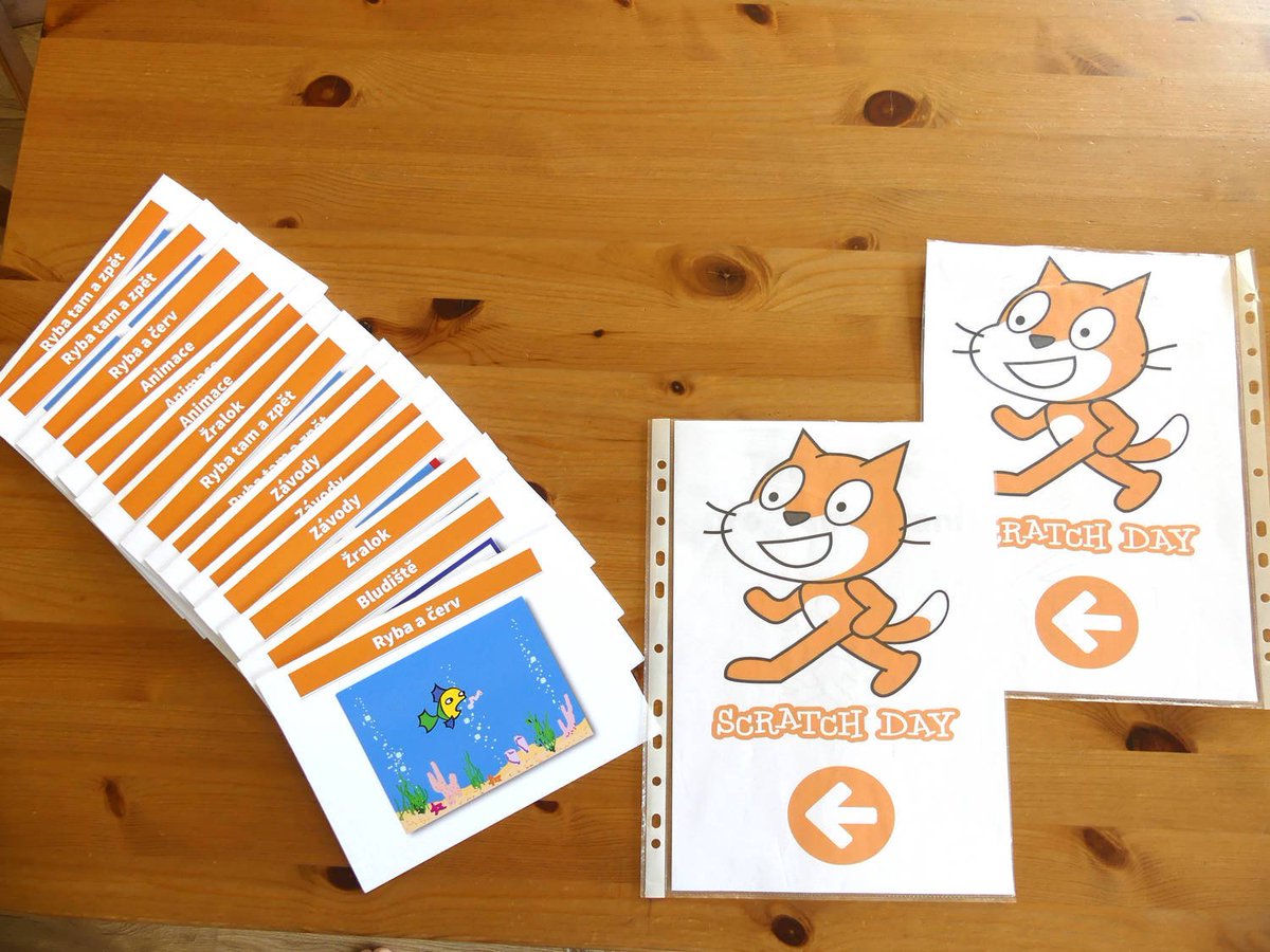 programohrajeme's tweet image. Velké přípravy na dnešní #ScratchDay. Zatím stále nevíme, kolik lidí nám přijde 🙂