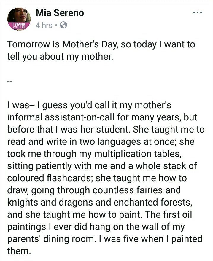 dumidyeypee's tweet photo. Mia Sereno and her mom. I am out of words. https://t.co/DtHvyjzw6q