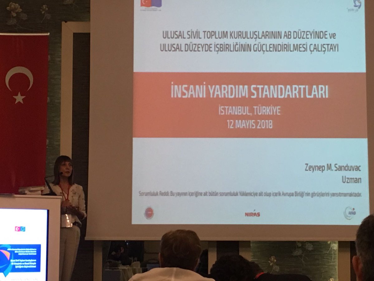 Ulusal Sivil Toplum Kuruluşlarının AB Düzeyinde ve Ulusal Düzeyde İşbirliğinin Güçlendirilmesi Çalıştayı'nda tarafımızca hazırlanan "Temel İnsani Yardım Standardı" kitapçığımızı tanıtıyoruz. <a href="/AFADBaskanlik/">AFAD</a>