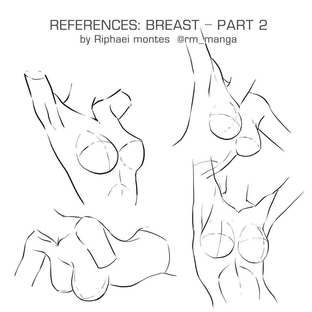 Riphaei Montes on X: Draw woman breast! Part 2! 🙂👩 👇 #rm_manga