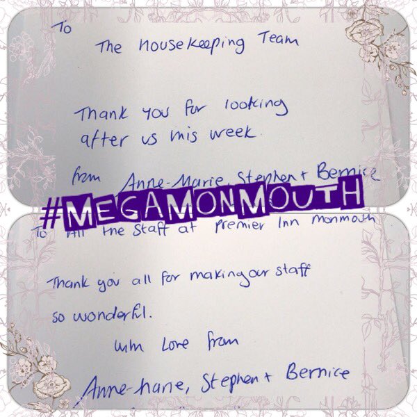Being appreciated by our guests is always our goal 🙌🏼 #megamonmouth <a href="/Lauraloolooo/">Laura Tait</a> <a href="/SDEBDD/">simon ewins</a> <a href="/SWWalesSolus/">#500PImiles</a>