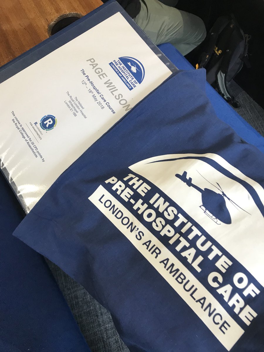 Ready for a great week, learning loads already 👌🏼<a href="/IofPHC/">Institute of Pre-Hospital Care</a>
