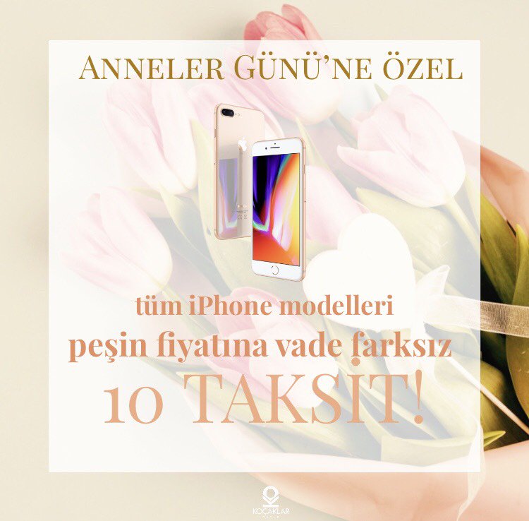Sıradaki kampanya, annelerimiz için geliyor 🌸 
Koçaklar Arçelik’te, #AnnelerGünü ne özel tüm #iPhone modelleri peşin fiyatına vade farksız 10 TAKSİT! 📱
Detaylar için hemen arayın 📞 0216 595 10 10
#KoçaklarArçelik #Arçelik