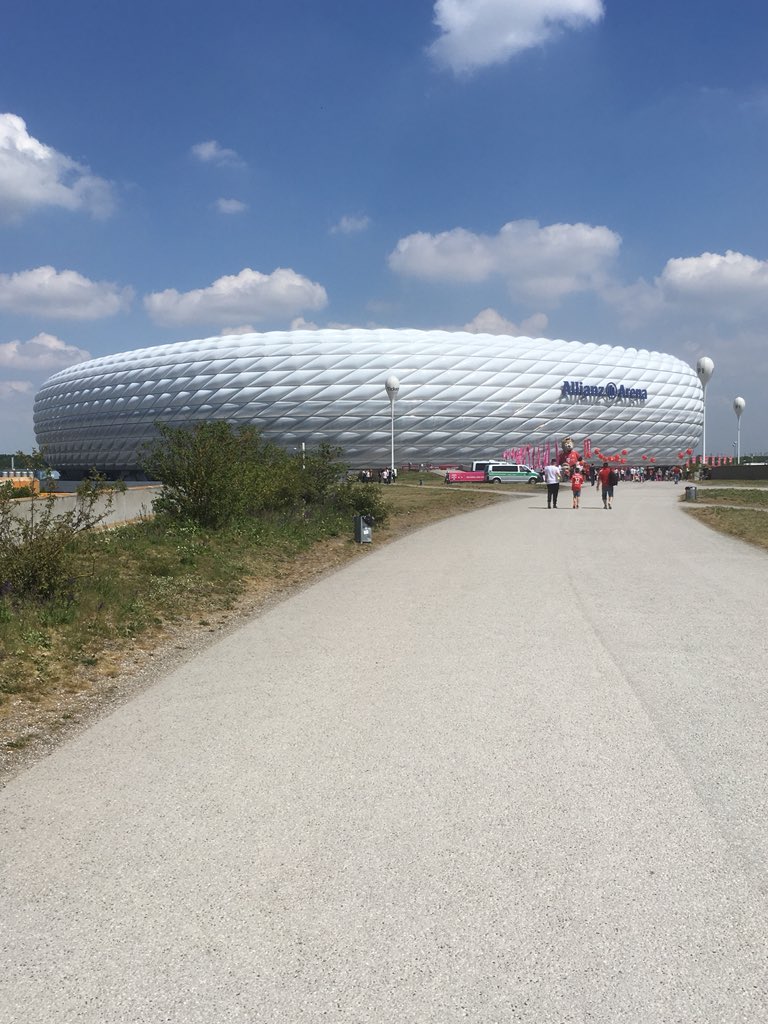 RaeComm's tweet image. First did this walk to the stadium before it had officially opened in 05. Many times since. Still a thrill to do it on match day. #Spieltag