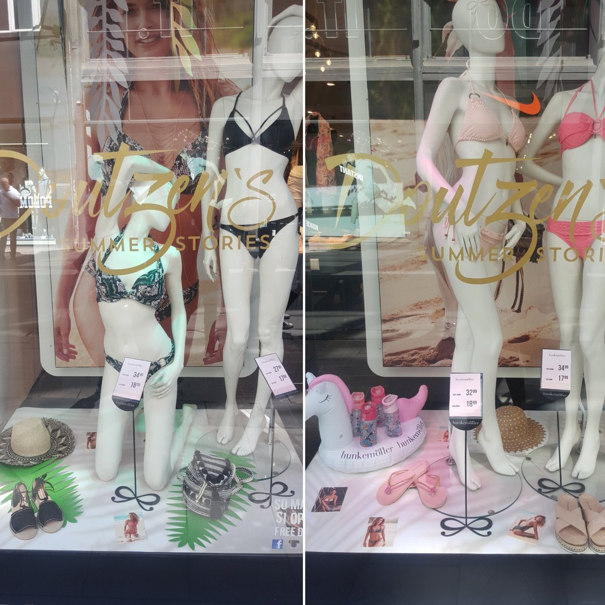 Our inspiring window <a href="/NewStreet/">NewStreet</a>🎀 😊🎀 <a href="/Hunkemoller/">Hunkemöller</a> #Doutzen #summerstories #swimwear <a href="/raachelda/">Sammar Rachida</a> <a href="/RombautKarin/">Karin Rombaut</a> <a href="/amvanree/">A-M van Ree</a>