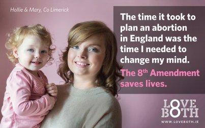 lovebothireland's tweet photo. Mary Kenny will be speaking at the Stand Up For Life #LoveBothVoteNO rally in Dublin today at 2pm.  Here she is with her daughter Hollie https://t.co/PR5ZWN0d8i
