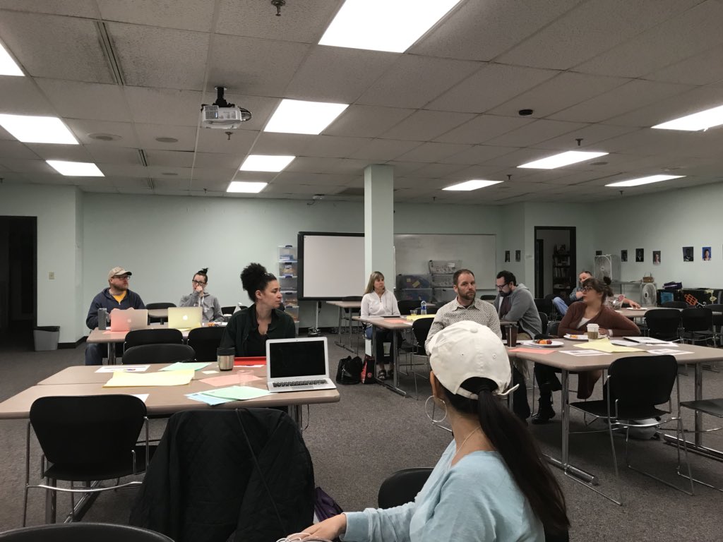 TurnbullChris's tweet image. #SaturdayPD on independent reading &amp;amp; classroom libraries with secondary literacy teachers kicking off with awesome breakfast @SPPS_Richardson @sppsbell @SPPSBraithwaite @SPPSliteracy @sppsthecenter #weekendPD #engchat #mnlead