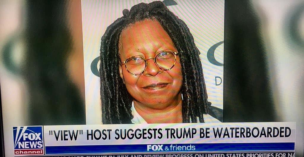 atensnut's tweet photo. HONESTLY.....We DO NOT care about your “View” @WhoopiGoldberg on waterboarding....Really? https://t.co/L4rZfBG5dX