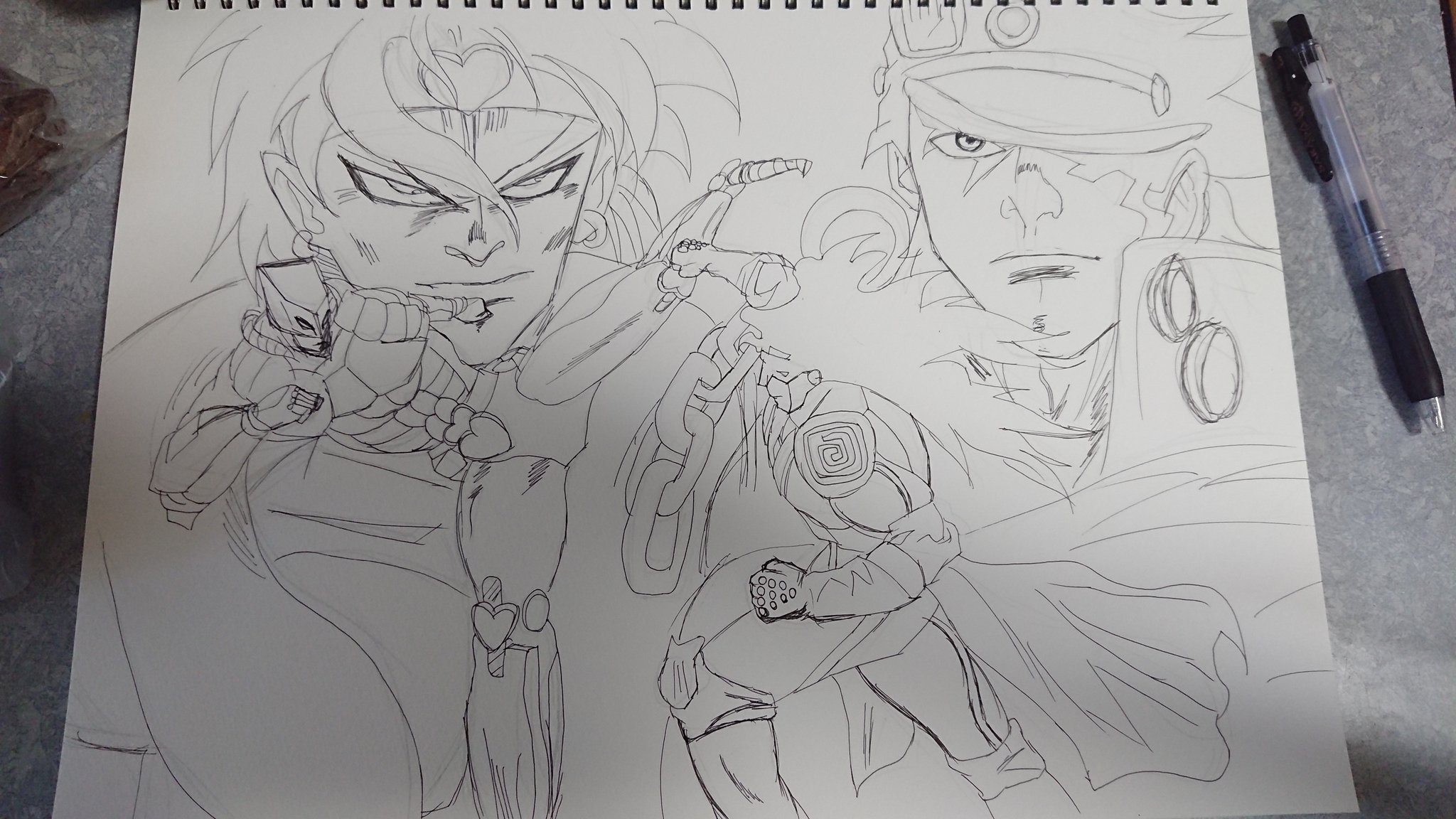 ぽにょ そーすけ すこ ジョジョ3部のovaの模写しましたー ジョジョ3部は作画的にはova派です W ジョジョの奇妙な冒険 ジョジョ3部 ジョジョova 承太郎 Dio ザ ワールド スタープラチナ T Co Qnzxox2ybd Twitter