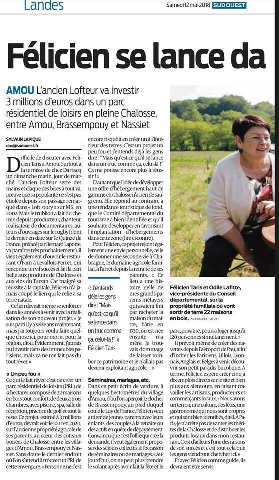 felicientaris's tweet photo. Un nouveau projet longuement réfléchi, une aventure supplémentaire et une nouvelle occasion de vous faire découvrir ma région! #projet #investissement #developpementrural #tourisme #sudouest #chalosse @sudouest #landes https://t.co/oup59i0Yhi