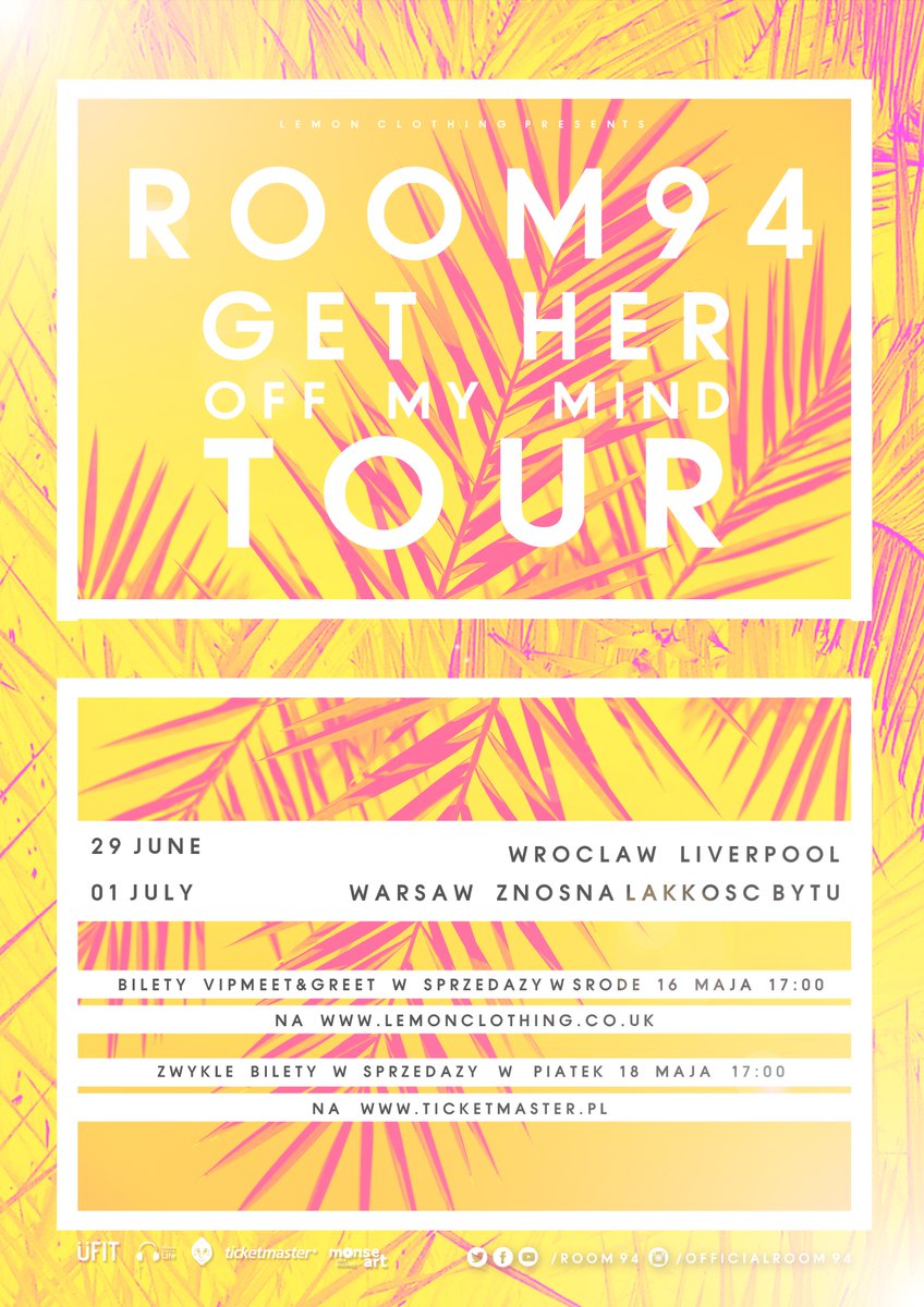 WRACAMY DO POLSKI! MIE MOŻEMY DOCZEKAĆ SIĘ SPOTKANIA Z NASZYMI POLSKIMI FANAMI, TĘSKNIMY ZA WAMI! 🇵🇱🇵🇱🇵🇱🇵🇱🇵🇱🇵🇱🇵🇱🇵🇱

#ROOM94POLAND

RT RT RT RT RT!!