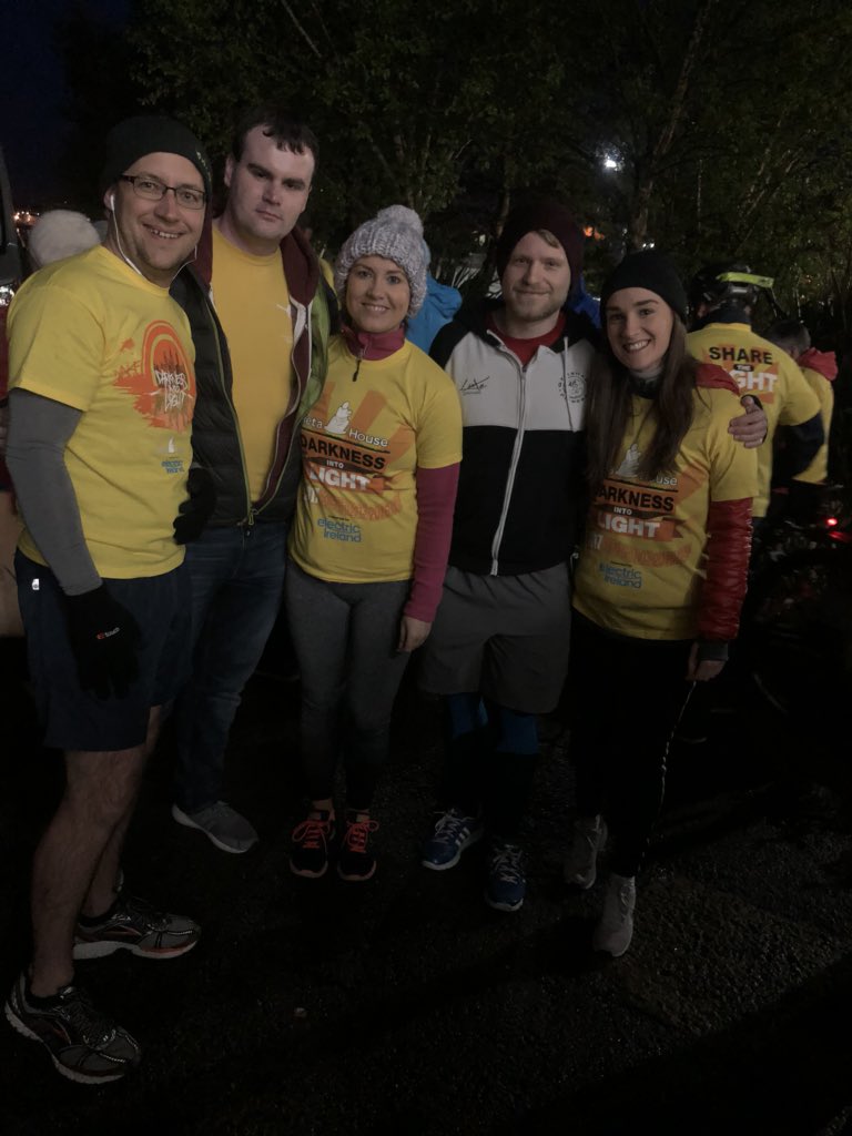 Wurkhouse's tweet photo. Darkness into light 5K completed for a great cause ❤️🌓 #DIL2018 #DILDerry @PietaHouse https://t.co/WWOgrX3kT0