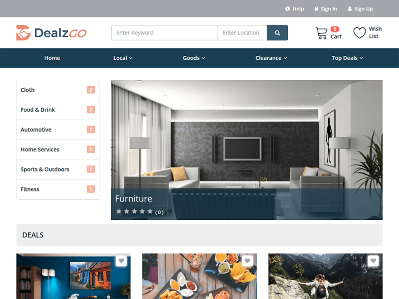 99CloneScripts's tweet image. DealzGo - Groupon Clone | Multi Vendor Marketplace Script bit.ly/2Ias5ng #ECommerce_Script #Groupon_Clone_Script