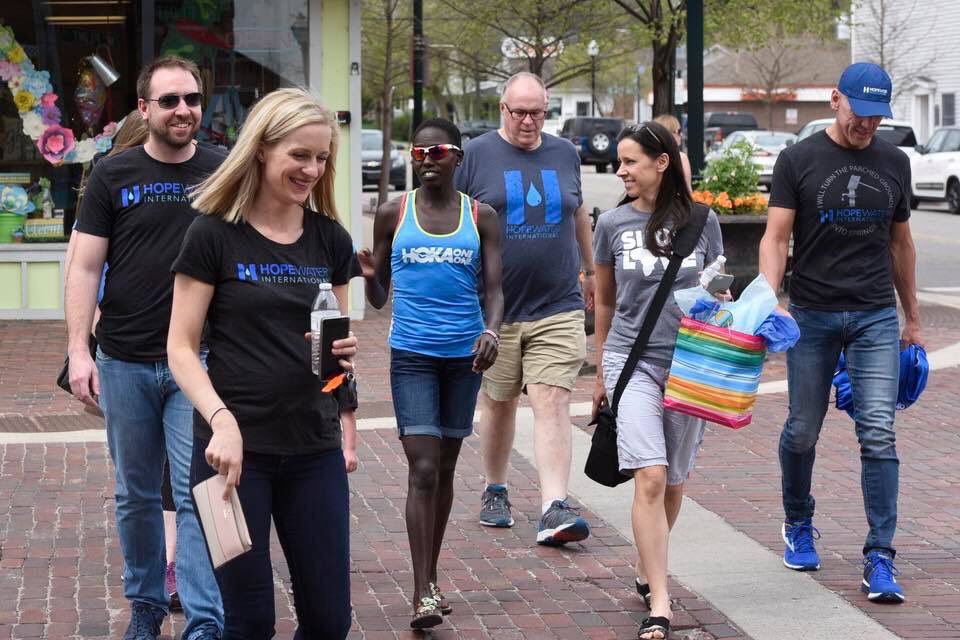 HopeWaterIntl's tweet photo. We are excited for our new friendship with Allie. Little did she know that 4 mile round trip run to school each day as a little girl in Kenya was preparing her to win major races in the US. Jesus we look forward to how You use this new friendship for Your Kingdom #helpotherswin https://t.co/8uVYYoyiuy