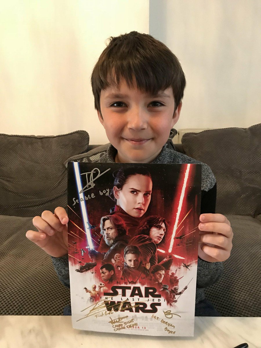 gerald71's tweet image. Got my last Jedi poster sign today with the amazing stable boy tamirlan blaev mfbwy