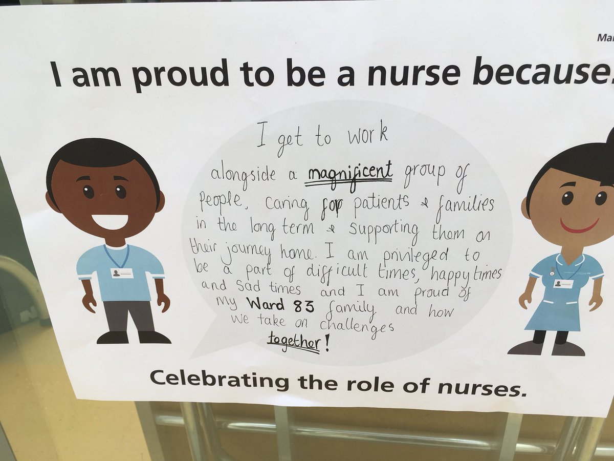 MicheMilner's tweet photo. Fantastic comments from our nurses  celebrating nurses’ day proud to be a nurse @RMCHosp https://t.co/o8Ec8B4xIK