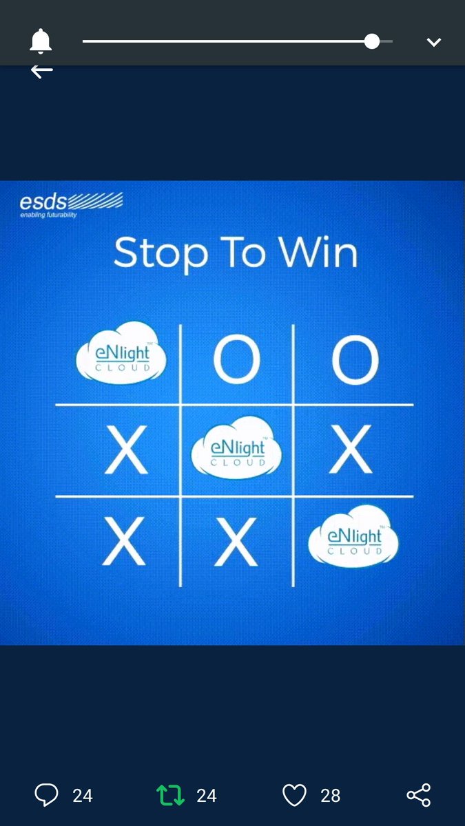 simbasimbu's tweet image. #TicTacToe  #eNlightCloud.  #ESDSeNlight. #ESDS  #ContestAlert @riyazali4312 @kavi_kishmish @desichipakli join