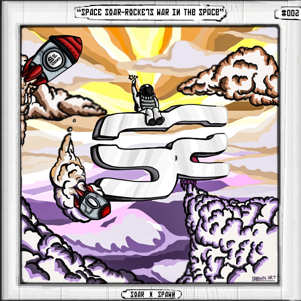 spwnspwn's tweet photo. Illustration for @SoaRGaming @SoaRStudios 🚀🔥
"Space Soar-Rockets war in the Space" - 002. #SoaRSpawn
Second illustration, this time for my dreamteam #Soar 💕
HQ: https://t.co/1567FTLSje
Your support help me a lot, leave your FAV and RT if you like it!
Opinions here ⬇️ 🗒️ https://t.co/7qcMc1VbTs