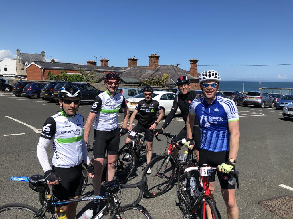 RobMcConnell1's tweet photo. First men back !  Team Deloitte #SQSCycleChallenge https://t.co/ukBIhV7xmB