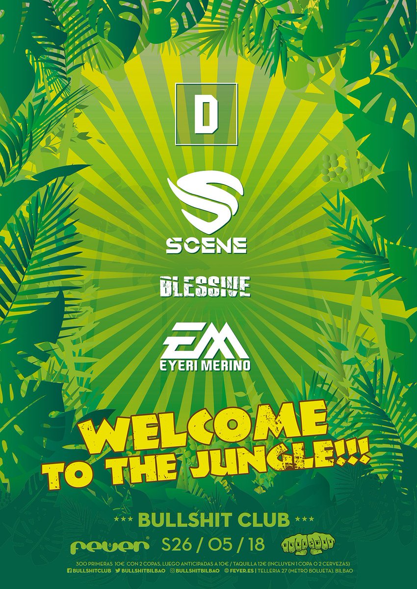 Próximo Bullshit ⚡👊 
26 de este mes con SCENE, DISTRION, BLESSIVE y EYERI MERINO.
Tropical Party con los mejores talentos 🌴🌴🌴