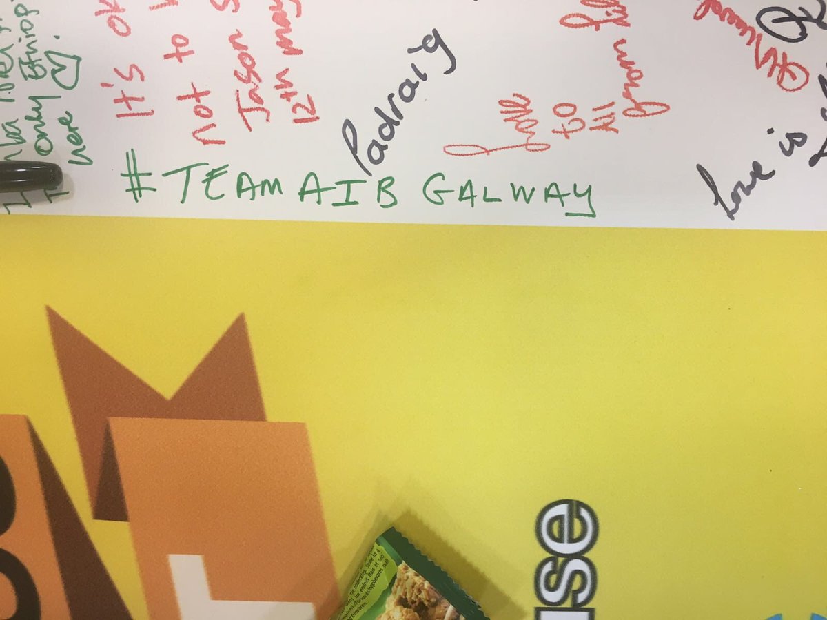 eimkear's tweet photo. Team AIB Galway who took part in the Darkness into Light walk across various locations this morning #darknessintolight2018 #backingcommunity #proudtotakepart @KennethDeery @portershed @paulcasserly @tomburkie @cianbegley @AIBIreland https://t.co/ChkSYZ7Woi
