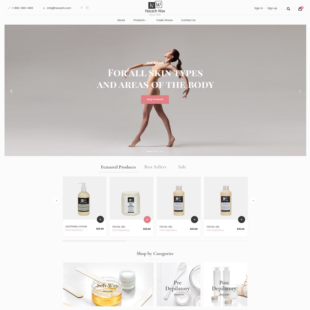 itsabsoluteweb's tweet photo. User Experience mockups are ready for the upcoming Nacach Wax #woocommerce #b2b #store. #b2bcommerce #webdesign #ecommerce #miamiwebdesign #uxdesign #uidesign https://t.co/nkK1RiRW9T