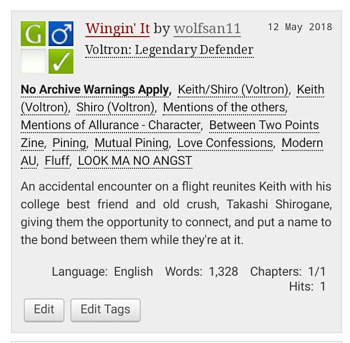 wolfsan11's tweet photo. Wingin' It
#sheith

My piece for the @BetweenTwoPoint zine. Thank you to everyone who organised, participated or bought this zine, hope you enjoy all the wonderful fic and art! I partnered with @NiseStarmin to get this fluffy fic out :) 💞💞💕💕

https://t.co/BhpUIrMxxi https://t.co/FLjCle6LAL