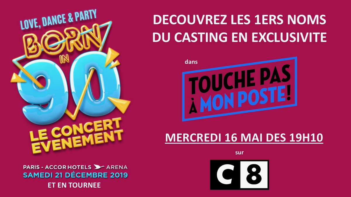 BORNIN901's tweet photo. Découvrez les 1ers noms du casting @BORNIN901 dans @TPMP avec @Cyrilhanouna mercredi 16 mai des 19:10 sur @C8TV https://t.co/MRT5gEZXXN