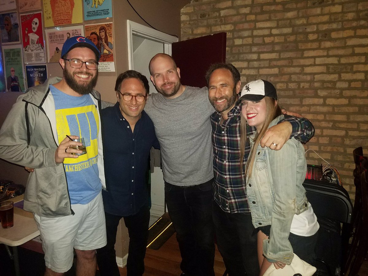 SarahcriesWolf's tweet photo. Thanks, @SklarBrothers, for a great night and for hearing out our #incestry joke. Our marriage may just be the better for it. @almwolf https://t.co/igKT8xOAzg