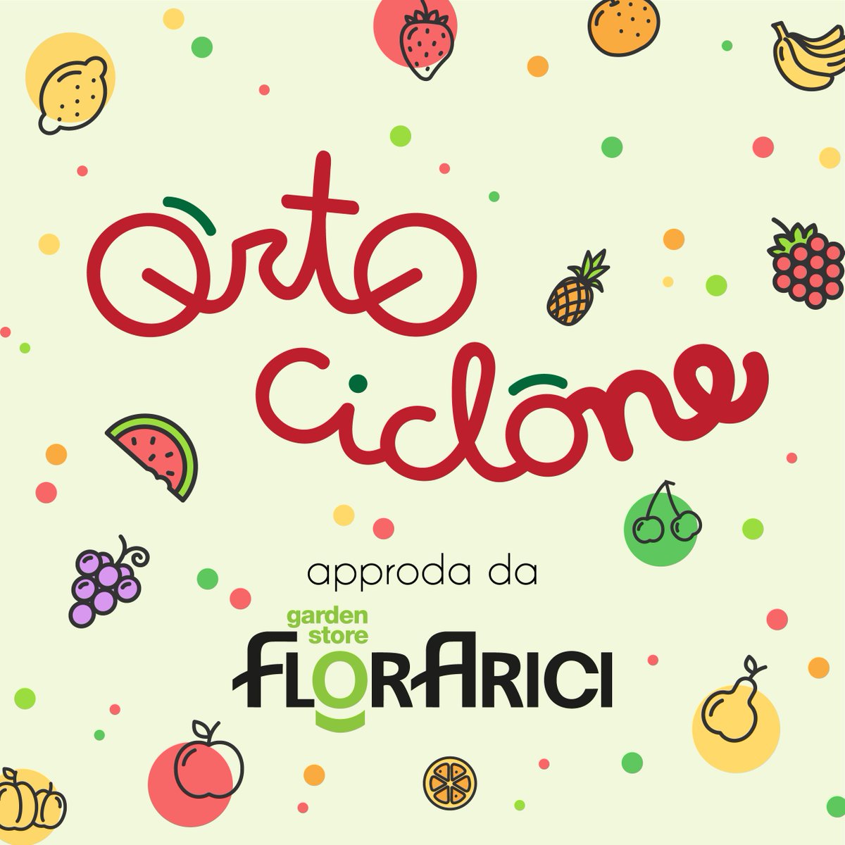 DOMENICA 6 E DOMENICA 13 MAGGIO (dalle 8:30 alle 19:30), Ortociclone approda da <a href="/florarici/">florarici</a> , per proporci i suoi squisiti estratti di frutta km0!!🍏🍎🍐🍊🍋🍌🍉🍇🍓🍈🍒🍑🍍🥥🥝