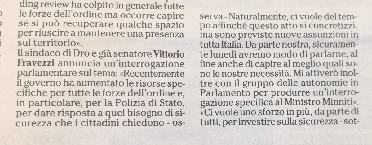 VFravezzi's tweet photo. A breve un'interrogazione parlamentare al ministro per salvaguardare la nostra sicurezza
#Fravezzi #VittorioFravezzi #Sicurezza #ComuneDro #AltoGarda https://t.co/Fi1Og0ham8