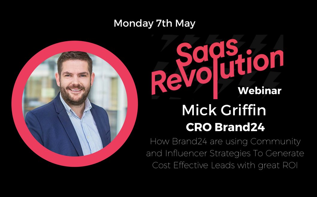 This Monday at ⚡SaaS Revolution Club⚡

Register for the webinar 👉bit.ly/2pwbEXa👈 to learn how to generate cost effective leads w/ great ROI via community &amp; influencer strategies from a CRO of the #sociallistening tool 💚 by #startups and Fortune 500 companies alike.