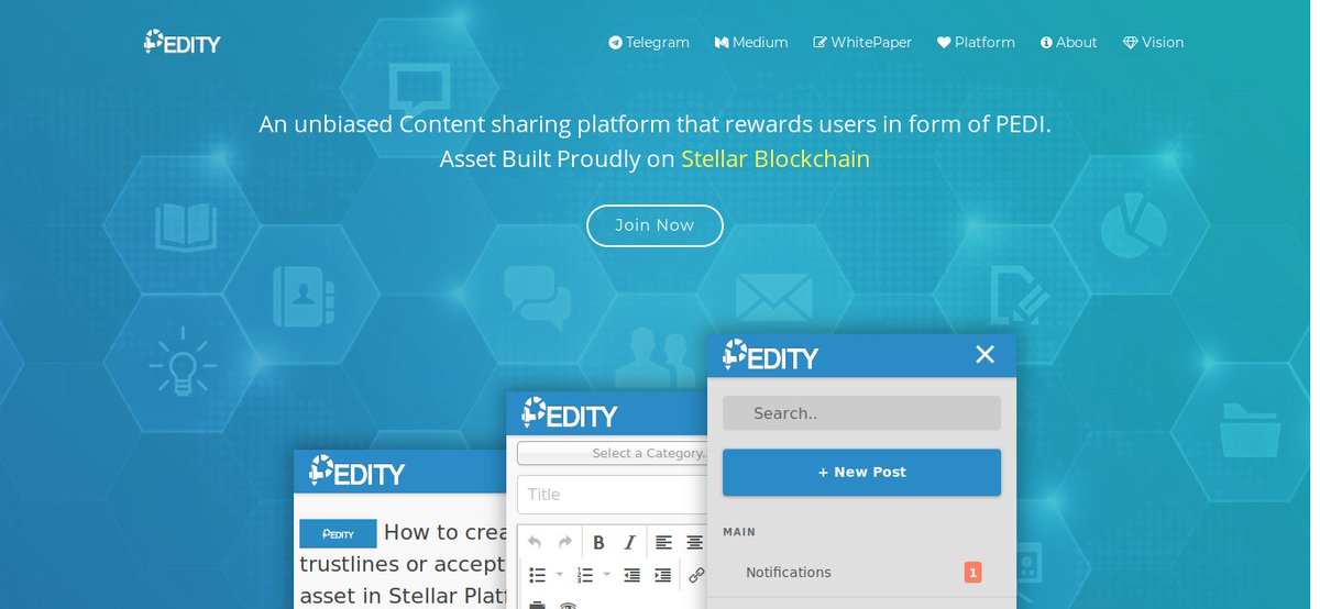 Tree3Network's tweet photo. Pedity Asset Sale is live, we are looking for investors, content writers, Ambassadors for the project
https://t.co/y8HpFGzzVb … …
#stellar #pedity #xlm #TokenSale #Blockchain https://t.co/CDK4Wpghbh